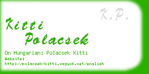 kitti polacsek business card